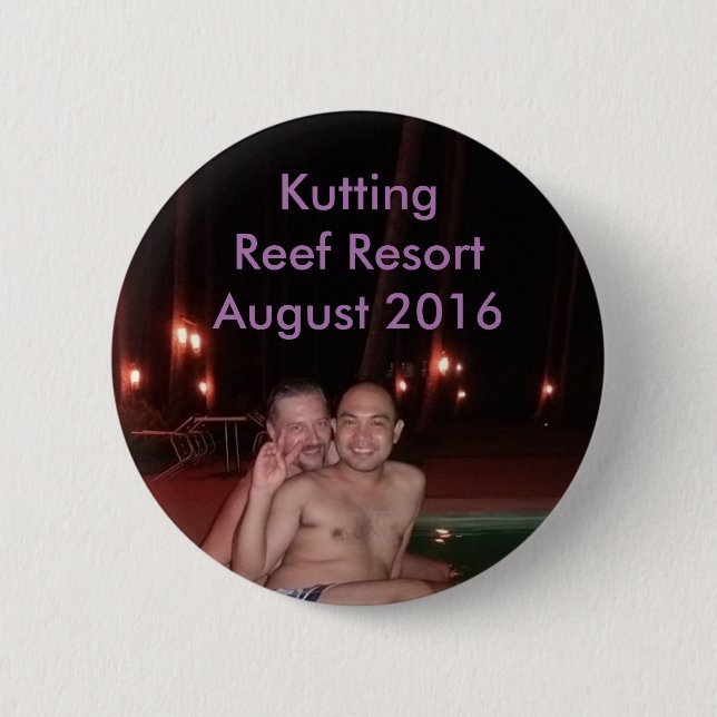 Kutting Riff-Erholungsort im August 2016 Button (Vorderseite)
