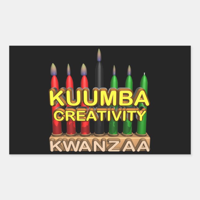 Kuumba Rechteckiger Aufkleber (Vorderseite)