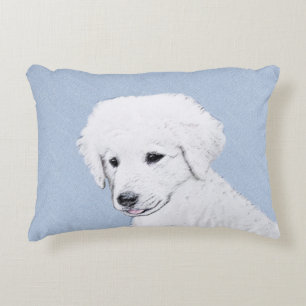 Kuvasz-Malerei - Niedliche Hundekunst Dekokissen