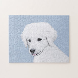 Kuvasz-Malerei - Niedliche Original Hunde-Kunst