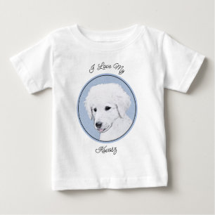Kuvasz-Malerei - Niedliche Original Hunde-Kunst Baby T-shirt