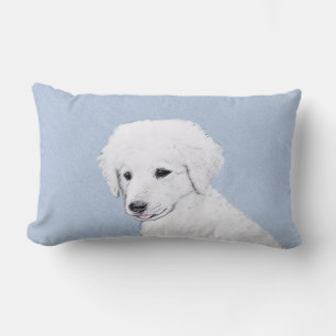 Kuvasz-Malerei - Niedliche Original Hunde-Kunst Lendenkissen