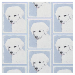 Kuvasz-Malerei - Niedliche Original Hunde-Kunst Stoff