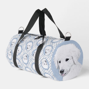 Kuvasz Malerei ungarischer Niedlicher Original Hun Duffle Bag