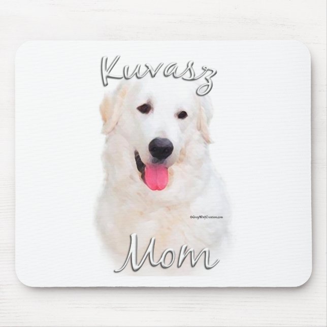Kuvasz Mama 2 Mousepad (Vorne)