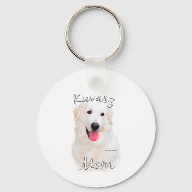 Kuvasz Mama 2 Schlüsselanhänger (Vorderseite)