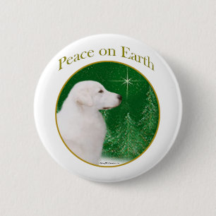 Kuvasz Peace Button