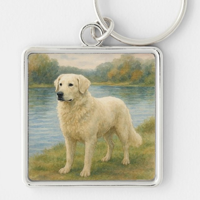 Kuvasz Schlüsselanhänger (Vorne)