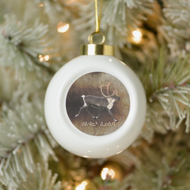 Kuvianak Innovia - Bull Caribbean (Reindeer) Keramik Kugel-Ornament (Baum)