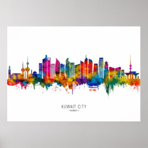 Kuwait City Kuwait Skyline Poster