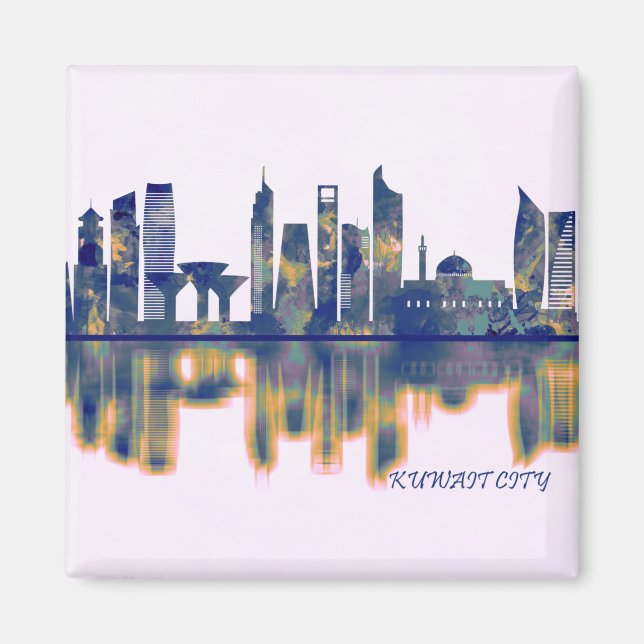 Kuwait City Skyline Magnet (Vorne)