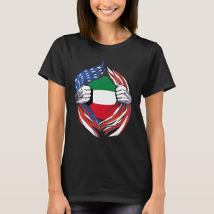Kuwait Flag American Stolz auf mein kuwaitisches E T-Shirt