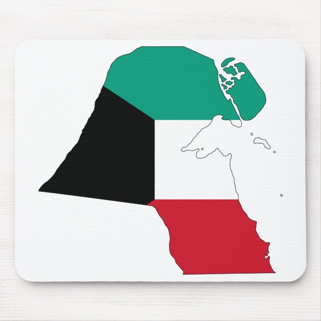 Kuwait-Flag-Karte Mousepad (Vorne)