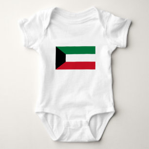 Kuwait-Flagge Baby Strampler