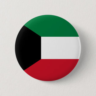 Kuwait-Flagge Button
