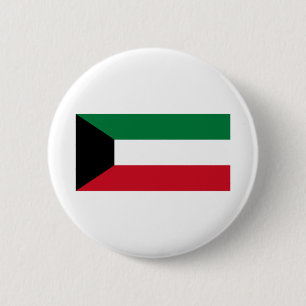 Kuwait-Flagge Button