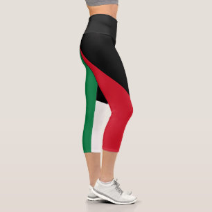 Kuwait-Flagge Capri Leggings