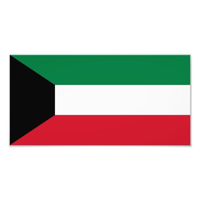 Kuwait-Flagge Fotodruck (Vorne)