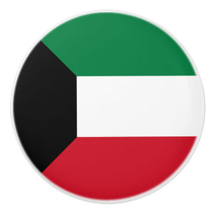 Kuwait-Flagge Keramikknauf