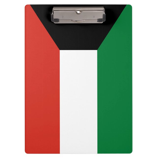 Kuwait-Flagge Klemmbrett (Vorderseite)