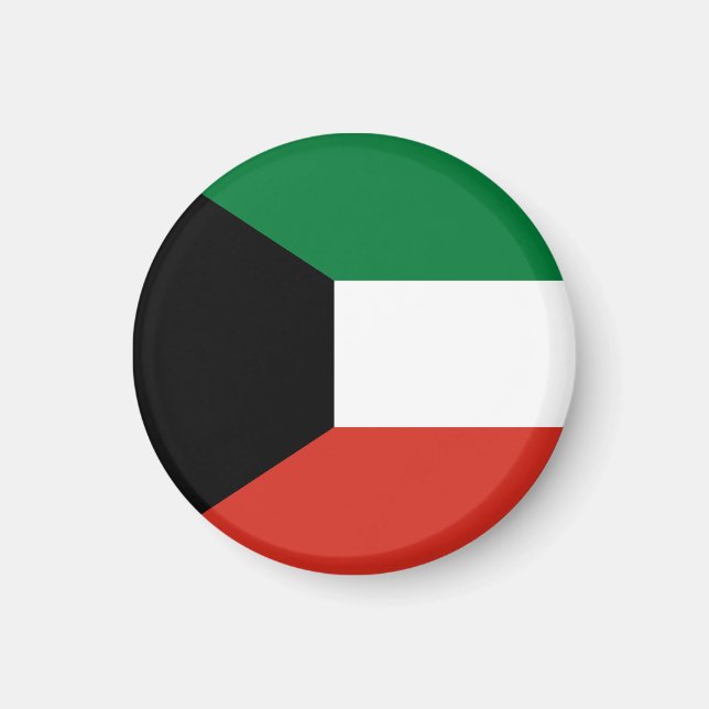 Kuwait-Flagge Magnet (Vorne)