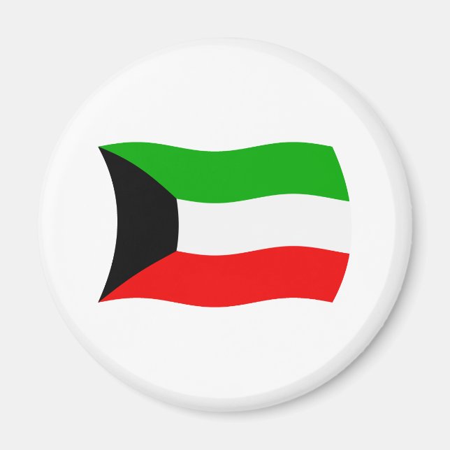 Kuwait-Flagge-Magnet Magnet (Vorne)