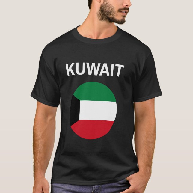 Kuwait-Flagge Modern T-Shirt (Vorderseite)