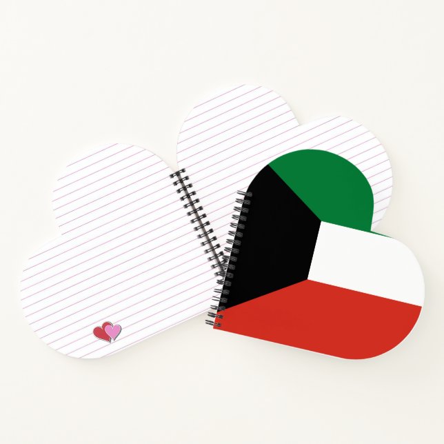 Kuwait-Flagge Notizbuch (Innenseite)
