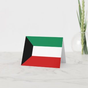 Kuwait-Flagge Notizkarte Karte