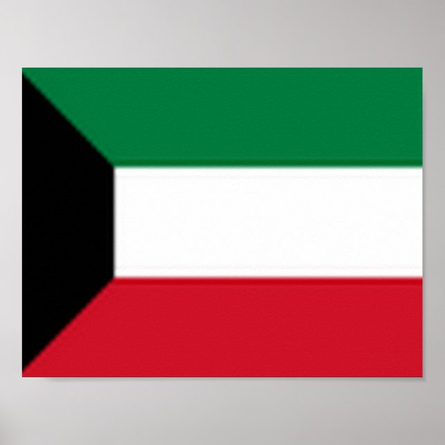 Kuwait - Flagge - Poster (Vorne)
