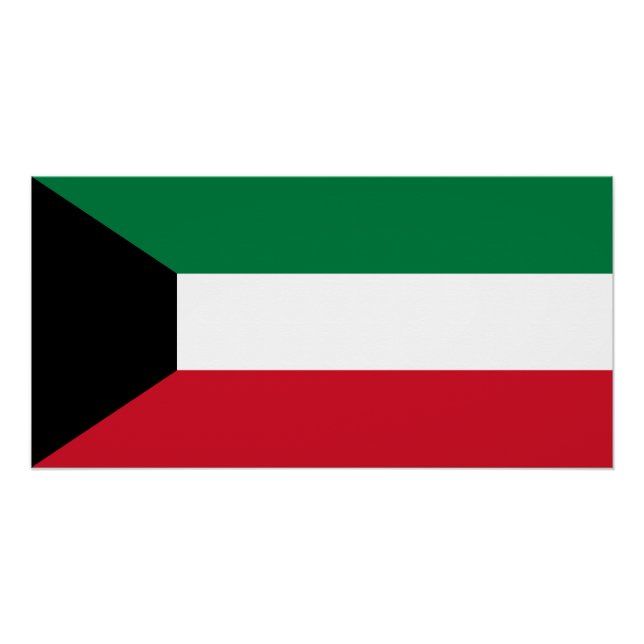 Kuwait-Flagge Poster (Vorderseite)