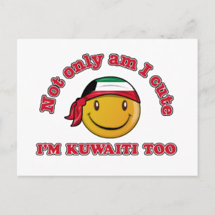 Kuwait-Flagge Postkarte