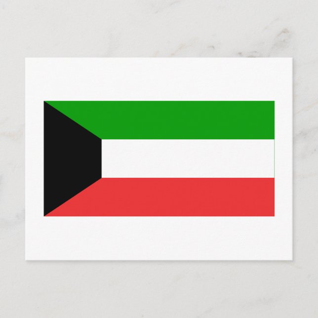 Kuwait-Flagge Postkarte (Vorderseite)