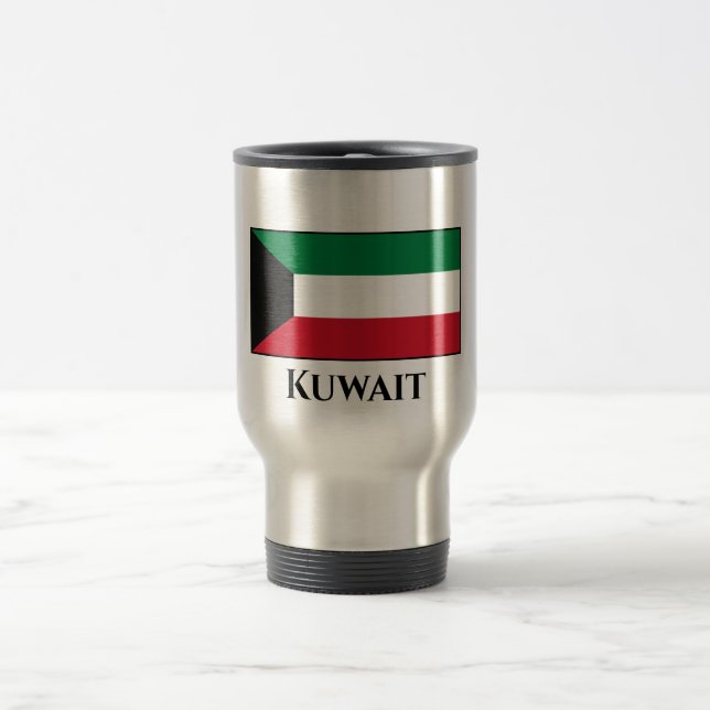 Kuwait-Flagge Reisebecher (Mittel)