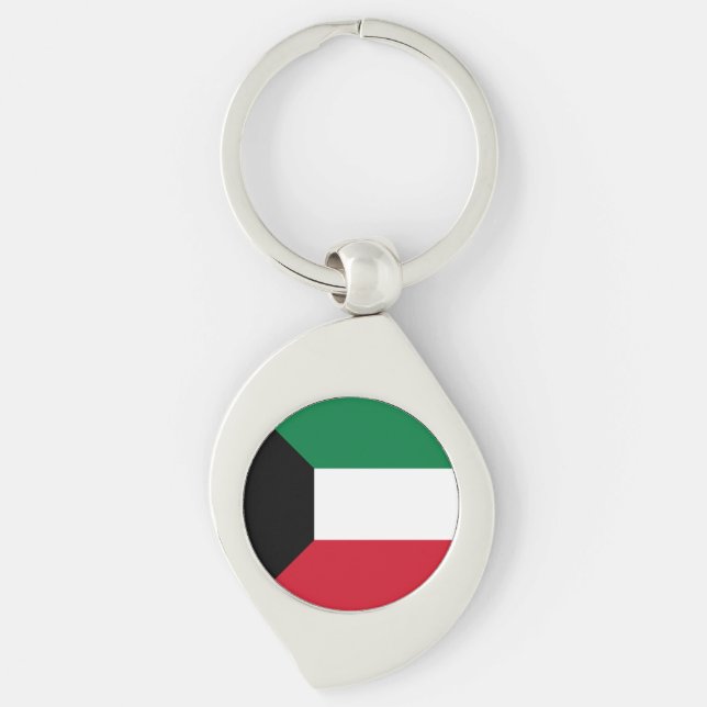 Kuwait-Flagge Schlüsselanhänger (Vorderseite)