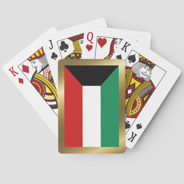 Kuwait-Flagge Spielkarten (Rückseite)