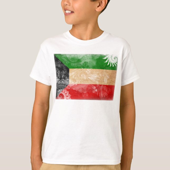 Kuwait-Flagge T-Shirt (Vorderseite)