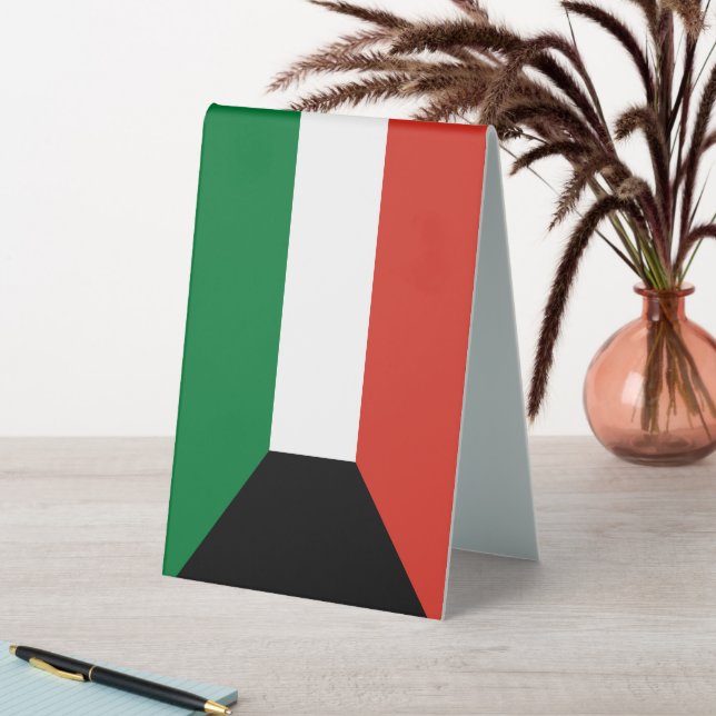 Kuwait-Flagge Tischaufsteller (In Situ (Tisch))