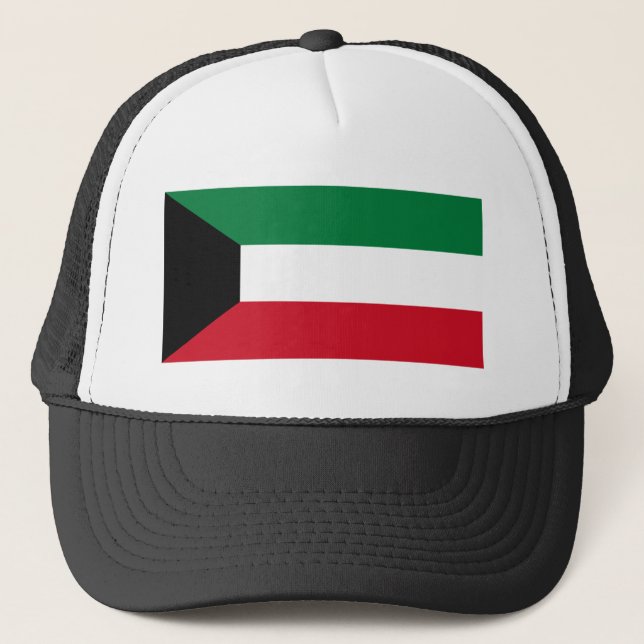 Kuwait-Flagge Truckerkappe (Vorderseite)