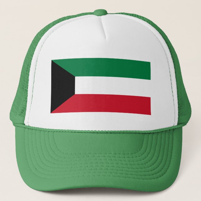 Kuwait-Flagge Truckerkappe (Vorderseite)