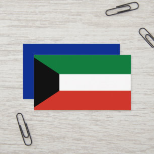 Kuwait-Flagge Visitenkarte