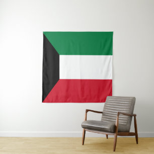 Kuwait-Flagge Wandteppich