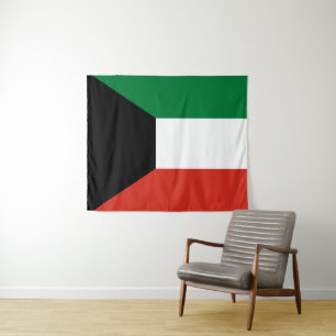 Kuwait-Flagge Wandteppich