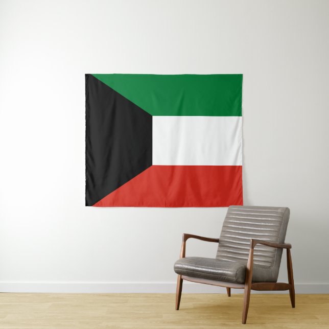 Kuwait-Flagge Wandteppich (Beispiel (Horizontal))