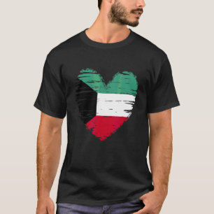 Kuwait Herz Kuwaiti Flagge Kuwaiti Prix T-Shirt