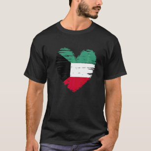 Kuwait Herz Kuwaiti Flagge Kuwaiti Prix T-Shirt