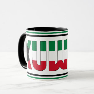 Kuwait Islands National Flag Patriotic Coffee Tasse