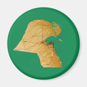 Kuwait-Kartenmagnet Magnet