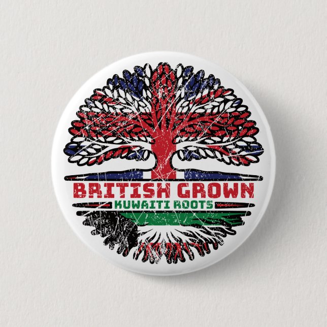 Kuwait Kuwaiti UK Vereinigtes Königreich British T Button (Vorderseite)