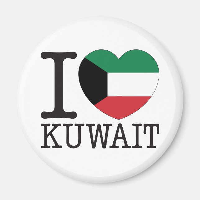 Kuwait Liebe v2 Magnet (Vorne)